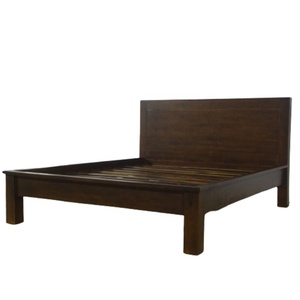 Cama Moderna de Madera de Teca de Indonesia, Minimalista, Tamaño Queen, Diseñada para Interiores de Dormitorios Minimalistas - Product Image 2