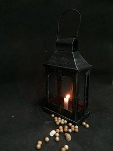 Artisan Design Handmade Iron/Glass <b>Lantern</b> <b>Candle</b> <b>Holder</b> with Arched Panels and Handle for Home Decor - Product Image 2