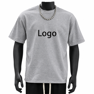 Camiseta Lisa 100% Algodón, Cuello Redondo, Corte Holgado, Ropa de Verano para Hombre, Manga Corta, Transpirable y de Secado Rápido - Product Image 3