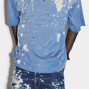 T-shirt en coton délavé à l'acide de haute qualité pour hommes, style streetwear vieilli, personnalisé, coupe oversize, vintage, vente en gros - Product Image 5