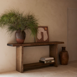 Mesa Consola de Madera Natural Reciclada, Mesa de Entrada Rústica Hecha a Mano, Muebles para el Hogar Estilo Granja - Product Image 2
