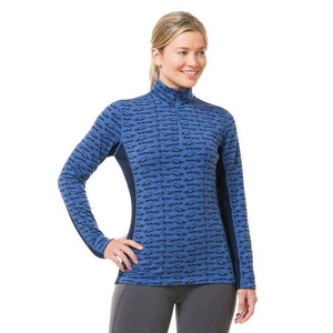 Camiseta de equitación de manga larga para mujer, capa base ecuestre, ajuste ceñido, top de entrenamiento, tela de nailon y elastano - Product Image 5