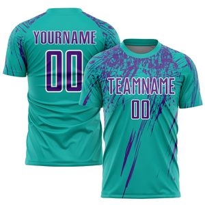Custom Fit Adult Soccer Jersey Custom Team Name Sublimation Uniform 100% Polyester Breathable Lightweight Half Sleeve All Wear - Product Image 4