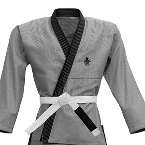 Vêtements d'arts martiaux en gros de haute qualité 100% coton respirant et léger, Kimono de Jiu Jitsu, uniforme de karaté, logo personnalisé OEM - Product Image 4