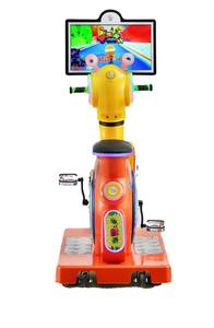 Manège pour enfants de qualité supérieure, Super Wheel Cycle Racing, monoplace, à monnayeur, pour usage intérieur, disponible à la vente - Product Image 3