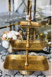 Metal Cake Stand Gold Metal Cake Stand Silver Cake Stand Iron Cake Stand Stainless Steel Cake Stand Decorative Cake Stand Weddin - Product Image 2