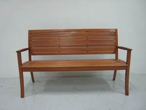 Garden Patio <b>Bench</b> Solid Teak Wood <b>2</b>-<b>Seater</b> Natural Finish for Outdoor Use Model BEN22 - Product Image 2