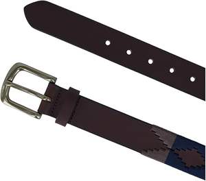 Ceinture de polo de haute qualité cousue à la main en cuir véritable avec boucle en laiton – Dernier prix – Ceinture de cavalier Gaucho argentin vintage - Product Image 2