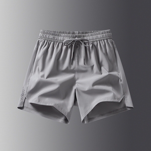 Pantalones Cortos Deportivos de Verano para Hombre, Estilo Vintage, 100% Algodón Transpirable, Antiarrugas, con Cierre de Cordón en la Cintura Media y Tela de Lona en la Parte Delantera - Product Image 2
