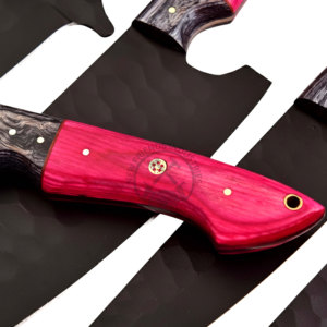 New Design Custom Handmade Chef <b>Knives</b> J2 Stainless Steel Powder Coated <b>Sharp</b> Blade Luxury Kitchen <b>Knife</b> <b>Set</b> w/ Pakkawood Handle - Product Image 3
