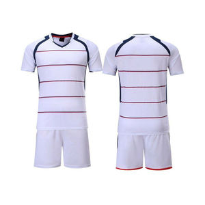 Tenues de football personnalisées jaunes/noires de haute qualité, respirantes, légères, avec impression par transfert thermique, ensembles d'uniformes d'équipe courts, prix raisonnable - Product Image 1