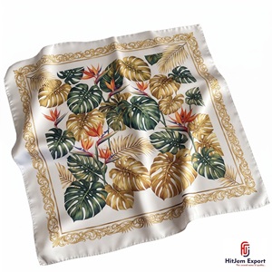 Écharpe bandana imprimée haut de gamme en tissu léger, service d'étiquetage blanc, fabricant de textiles de mode OEM ODM, personnalisation Bali - Product Image 3