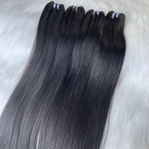 Super vente cheveux noirs lisses trame de cheveux humains femmes africaines cheveux humains vietnamiens - Product Image 2