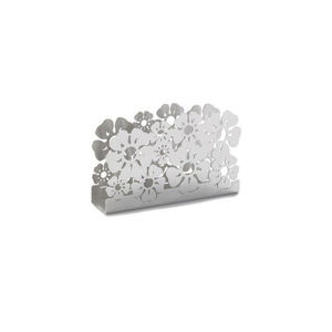 Porte-serviettes en métal avec finition noire poudrée, motif feuille découpé au laser, support de table en fer pour hôtels et restaurants - Product Image 3