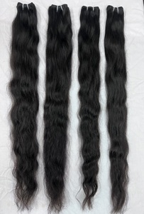 Top Garde Double Weft Wavy Remy Indian Hair Bundles Natural Unprocessed <b>Wig</b> for Women by Exporters - Product Image 5