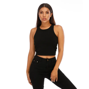 เสื้อครอปท็อปแฟชั่นสั่งทำ แขนสั้น ผ้าฝ้าย 100% คอกลม สไตล์ Y2K ขายส่ง เสื้อยืดผู้หญิง - Product Image 3