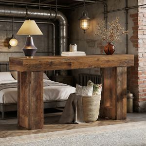 63-Inch Wooden <b>Sofa</b> <b>Table</b> for Entryway Console <b>Tables</b> Product Category - Product Image 4