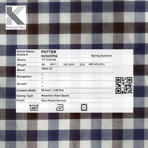 Camisas y Sobrecamisas de Tela Teñida con Hilo de Alta Calidad, Tela para Camisas Teñida con Hilo - Product Image 4