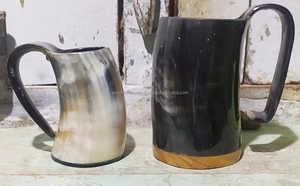 Mini-tasse à shot artisanale de haute qualité, authentique, écologique, souvenir ancien, en corne naturelle véritable polie, pièce d'art - Product Image 4