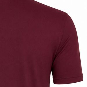 Polo de golf à manches courtes pour homme, couleur bordeaux, haut de sport uni, vêtements de sport confortables pour la pratique sur le terrain de golf, les loisirs - Product Image 6