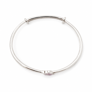 925 Sterling Silver Pink Cat Enamel Kids <b>Bangle</b> Bracelet <b>Set</b> High Polish Cartoon Animal Design for Girls Daily Wear Party Gift J - Product Image 3