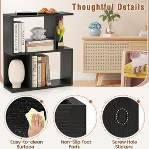 Piccolo spazio soggiorno libreria con espositore per la decorazione della casa - Product Image 5