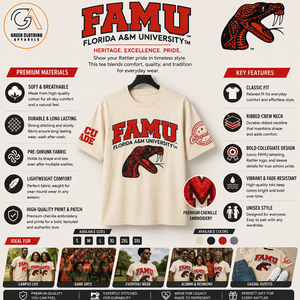 เสื้อยืดคอตตอนผู้ชาย FAMU รุ่นรักษ์โลก ทรงปกติ ผ้าเจอร์ซีย์ ระบายอากาศได้ดี ไม่ยับ ไม่เป็นขุย น้ำหนัก 300 กรัม คอกลม - Product Image 5
