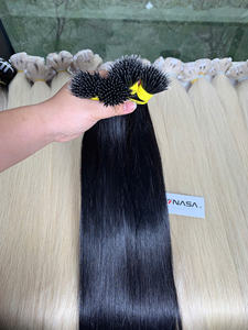 Extensions de cheveux humains vietnamiens 100 % naturels les plus vendues, magnifiques extensions à nano-anneaux pour femmes, cheveux super double drawn - Product Image 3