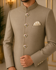 Botón de Lujo de Maracaíbilla Roja Esmaltada en Marfil para Sherwani, Botón Redondo Premium Blanco con Diseño de Doble Pájaro Meenakari, Estilo Antiguo - Product Image 2