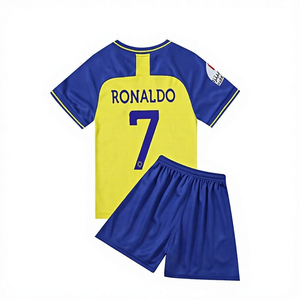 Men's Soccer Jersey <b>Football</b> Kit 100% Polyester Quick Dry Breathable V-Neck Short Sleeve <b>Childrens</b> <b>Football</b> Sportswear Set - Product Image 3