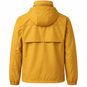 Windbreaker <b>Jacket</b> for <b>Men</b> <b>Lightweight</b> Outdoor Sports Water Resistant Full Zip Hooded Activewear Custom Outerwear Trade Exporter - Product Image 2