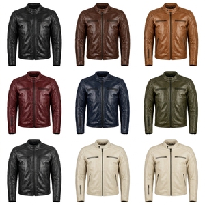 Men's Black <b>Safari</b> <b>Jacket</b> Crew Neck Zipper Closure Slim Fit Regular Length Autumn Style Waterproof Front Logo - Product Image 6