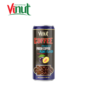 เครื่องดื่มกาแฟรสพลัม กระป๋องอะลูมิเนียม 250 มล. VINUT ผู้จัดจำหน่ายส่ง ปริมาณมาก สำหรับผู้นำเข้าและผู้จัดจำหน่ายเครื่องดื่มระดับโลก - Product Image 4