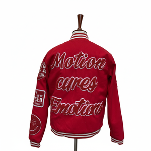 Chaqueta Varsity Negra para Hombre, Modelo Más Demandado, Cuerpo de Lana, Mangas de Cuero PU, Bordado con Parche de Chenille, Estilo Letterman - Product Image 4