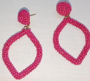 Boucles d'oreilles pendantes géométriques tressées bohèmes en acier inoxydable avec perles et support triangulaire, tendance 2026 pour femme, idéales comme cadeau - Product Image 5