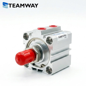 TEAMWAY DJA-Z กระบอกลมขนาดกะทัดรัด, ปรับระยะชักได้, เกลียวตัวผู้, ขนาดรู 12-100 มม., ใช้แทน Airtac SDA, กระบอกลมแบบบาง - Product Image 2