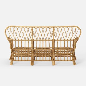 Curved frame rattan sofa lounges sustainable rattan sofas occasional chair for living room - Product Image 5