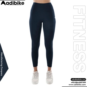 Leggings de yoga sur mesure pour femmes, longueur intégrale, vente en gros, motif uni, sublimation, Spandex/Polyester, légers - Product Image 3