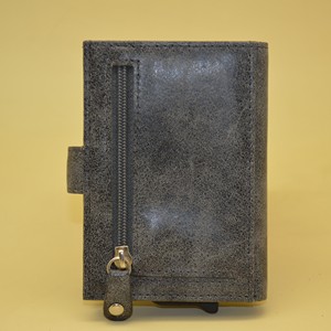 Genuine Leather <b>Wallet</b> Unisex Minimalist Buckle Closure Short Length Daily Use Durable Design - Product Image 3