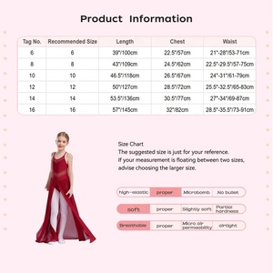 Tenue de scène pour enfants de 6 à 16 ans, tenue de danse pour filles, vêtements de danse lyrique, robes de danse lyrique pour salle de bal - Product Image 6