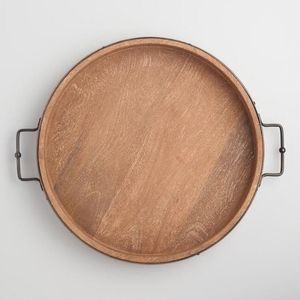 Bandeja Rectangular de Bambú para Servir con Asas, Diseño Rústico Hecho a Mano, Platos y Vajilla de Color Sólido - Product Image 6