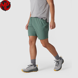 Shorts de randonnée pour hommes, imperméables, en nylon/spandex, respirants, séchage rapide, sportifs, avec poches zippées sécurisées, design flexible, couleur unie, pour l'extérieur - Product Image 2
