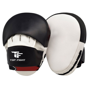 Mitaines de boxe personnalisées en cuir PU OEM – Coussinets de frappe incurvés durables pour l'entraînement aux arts martiaux - Product Image 3