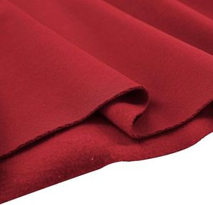 <b>Red</b> <b>Cropped</b> Hooded Sweatshirt Long Sleeve Solid Color Casual Knit <b>Top</b> for Women Autumn Wear - Product Image 2