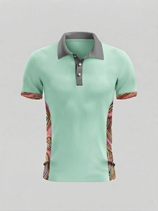 เสื้อโปโลผู้ชายลายชนเผ่า สไตล์สตรีทแวร์ลำลอง ระบายอากาศได้ดี ลายพิมพ์แบบทึบ ขายดี บริการ OEM จากผู้ผลิตชั้นนำ - Product Image 2