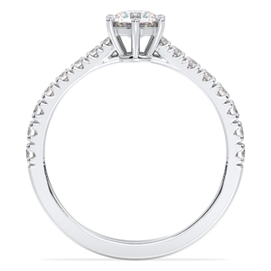 REYES GRA Certified 925 Sterling <b>Silver</b> Moissanite Engagement <b>Solitaire</b> <b>Ring</b> Original Anniversary Gift Fine Jewelry For Women - Product Image 4