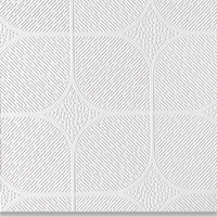Plaque de plafond suspendu décorative en PVC et plâtre, ignifuge, imperméable, sans logo, 595x595 600x600, pour système de grille en T