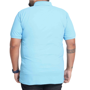 Chemise décontractée respirante pour homme grande taille, manches courtes, tissu tricoté en spandex/coton 180 g/m², personnalisable, échantillon en 7 jours - Product Image 3