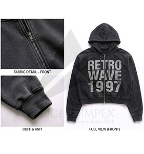 Custom Winter Digital Print Zip Up Hoodie Mens Plus Size Oversized Boxy Fit <b>Drop</b> Shoulder Thick Full Zip Process Impex - Product Image 3