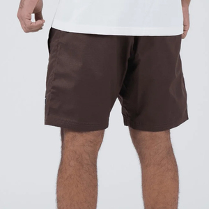 Shorts de bain décontractés pour hommes en lin/coton Oxford – Taille mi-haute, braguette zippée, écologiques, imperméables et séchage rapide - Product Image 2